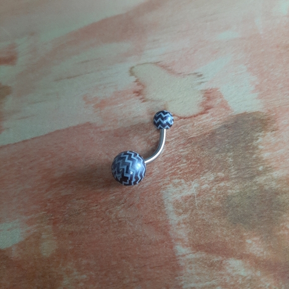 Body Candy 316L Multi-Color Zig Zag 14g   Curved Barbell Belly Ring Navel Pack - Picture 5 of 9